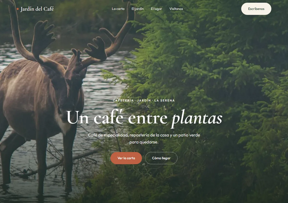 Web de Jardín del Café